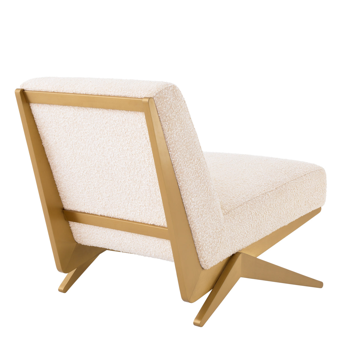 Cream Bouclé Lounge Chair Fico | Eichholtzmh.com