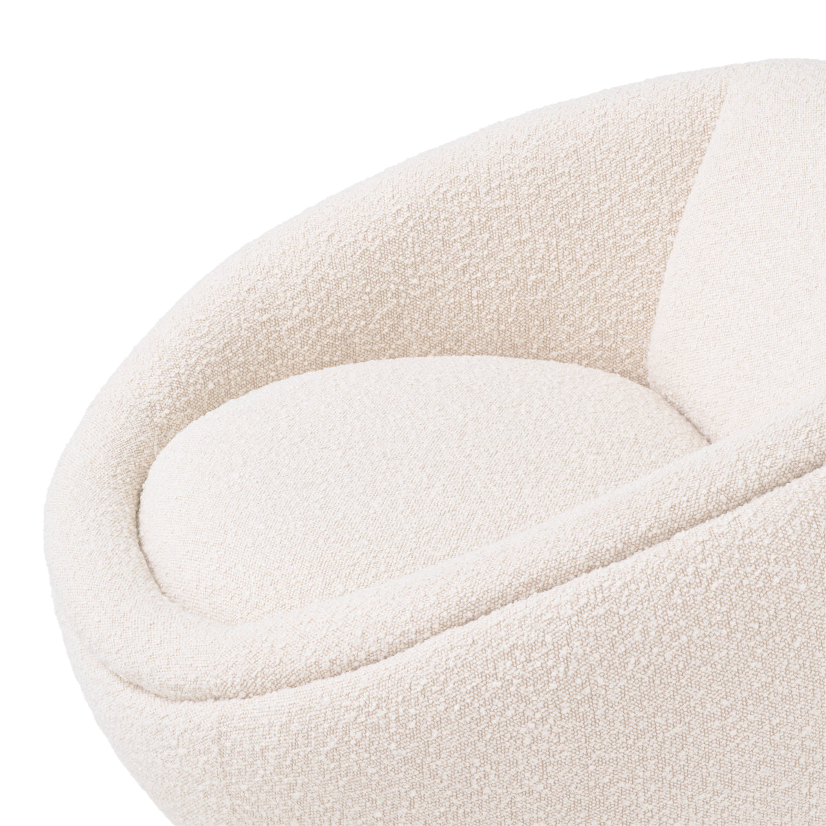 Round Bouclé Swivel Chair Bollinger | Eichholtzmh.com