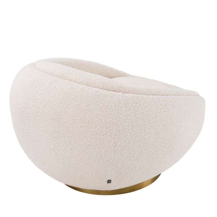 Swivel Chair Bollinger bouclé cream