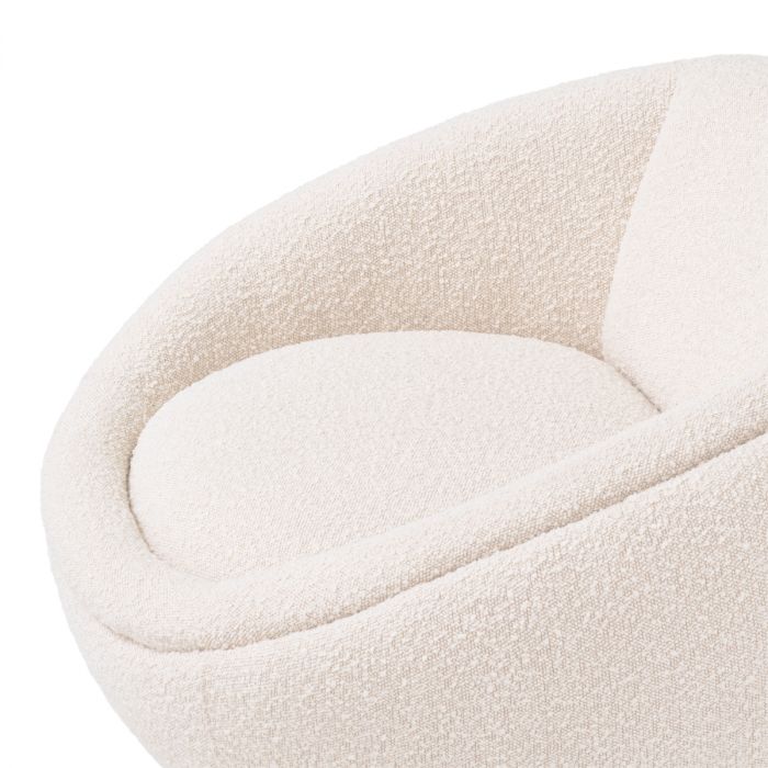 Swivel Chair Bollinger bouclé cream