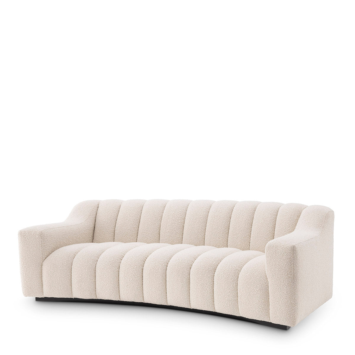 Cream Channeled Boucle Sofa S Kelly