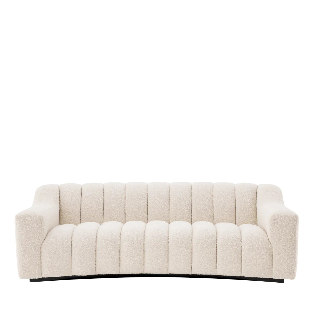 Cream Channeled Boucle Sofa S Kelly