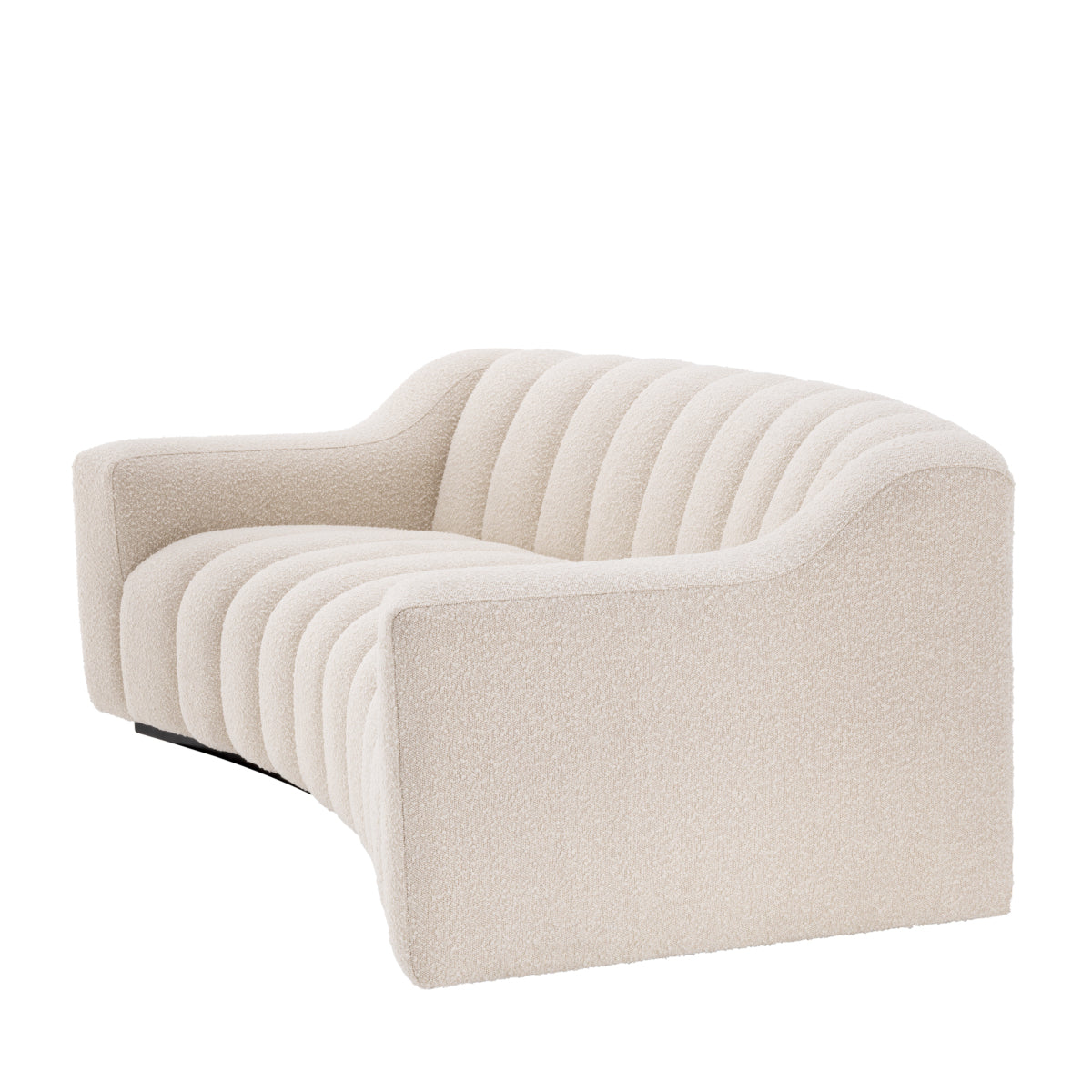 Cream Channeled Boucle Sofa S Kelly