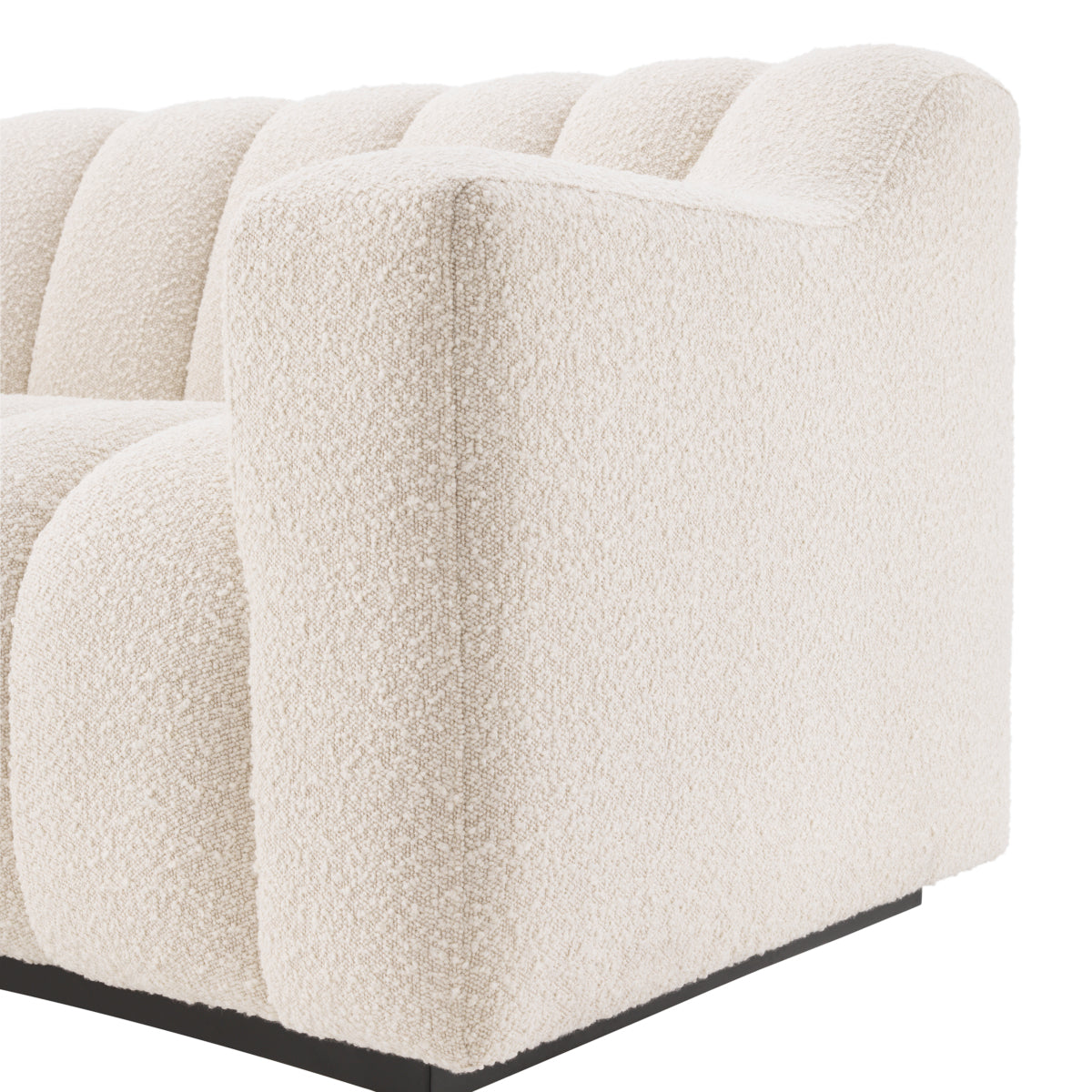 Cream Channeled Boucle Sofa S Kelly