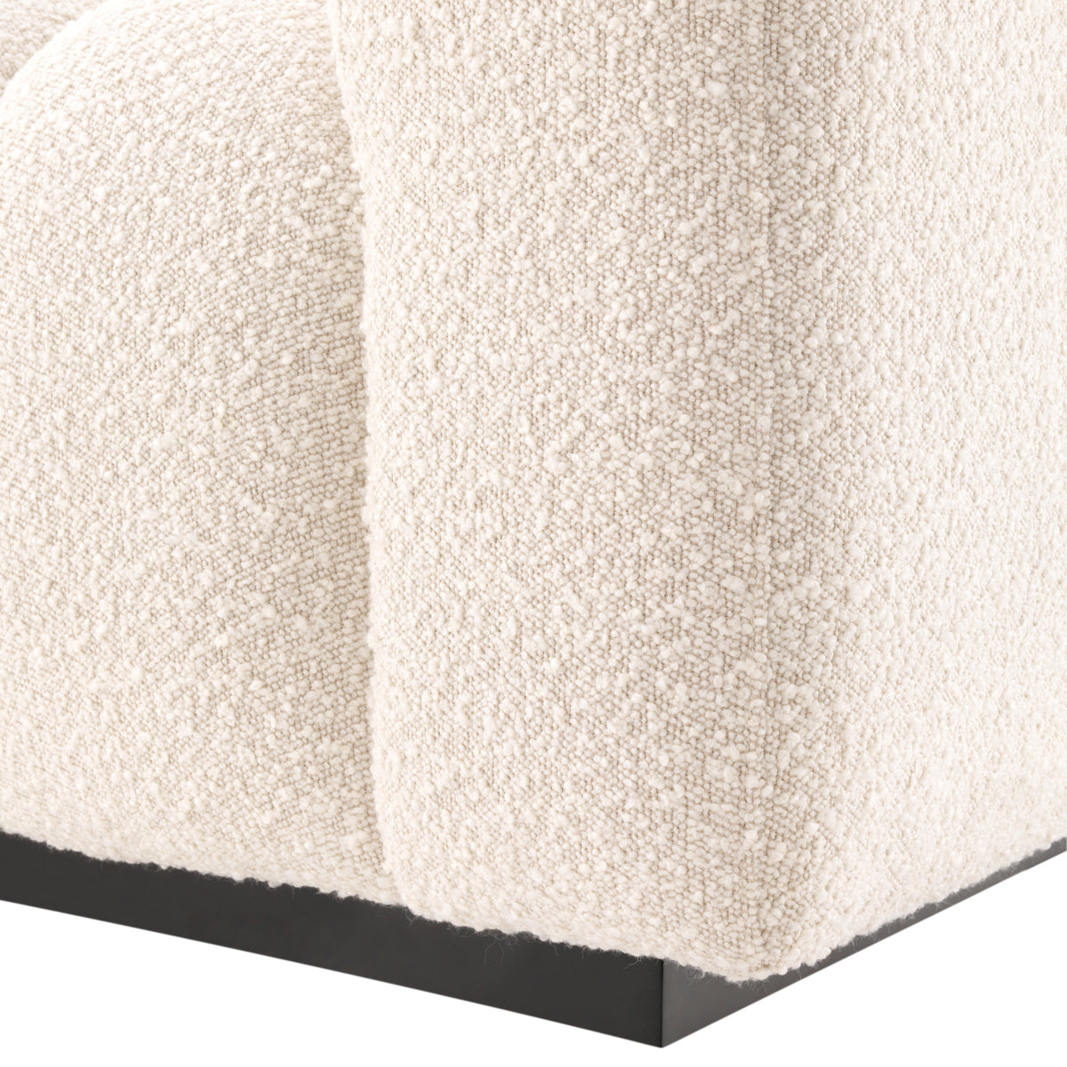Cream Channeled Boucle Sofa S Kelly