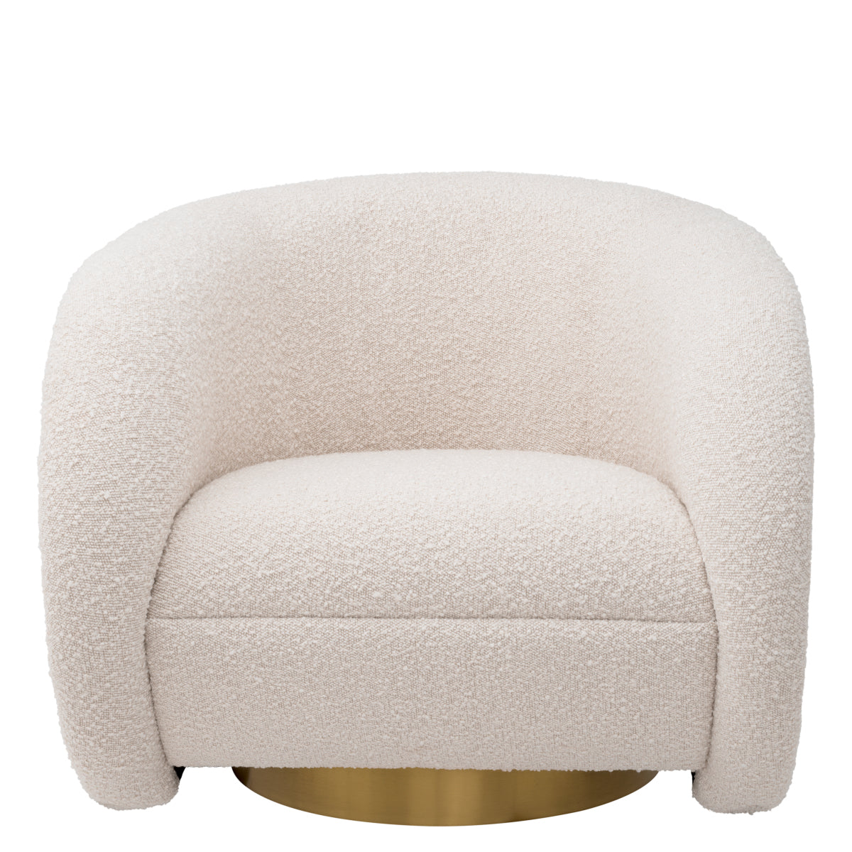 Cream Bouclé Swivel Chair Cristo | Eichholtzmh.com