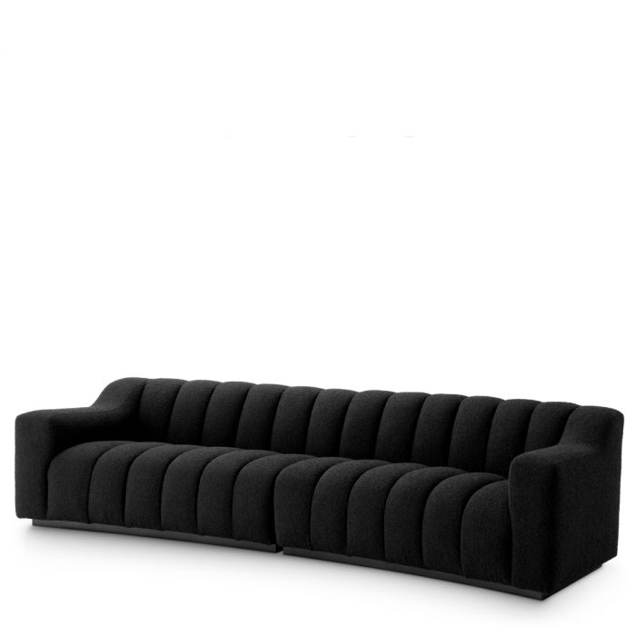Sofa Kelly L bouclé black