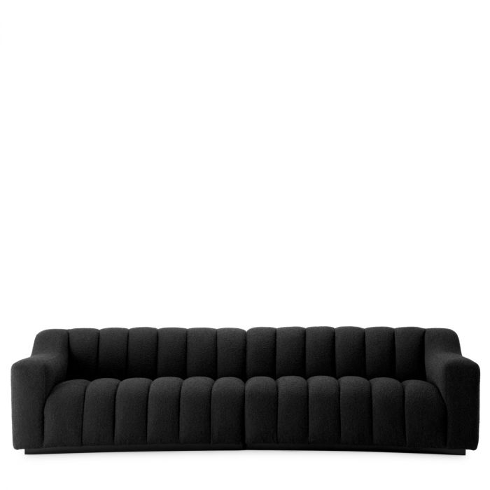 Sofa Kelly L bouclé black