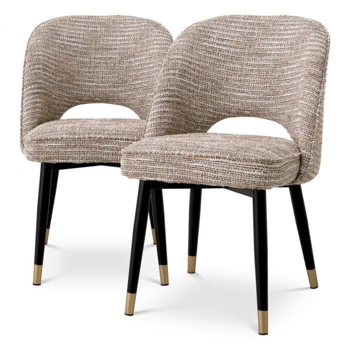 Dining Chair Cliff mademoiselle beige set of 2