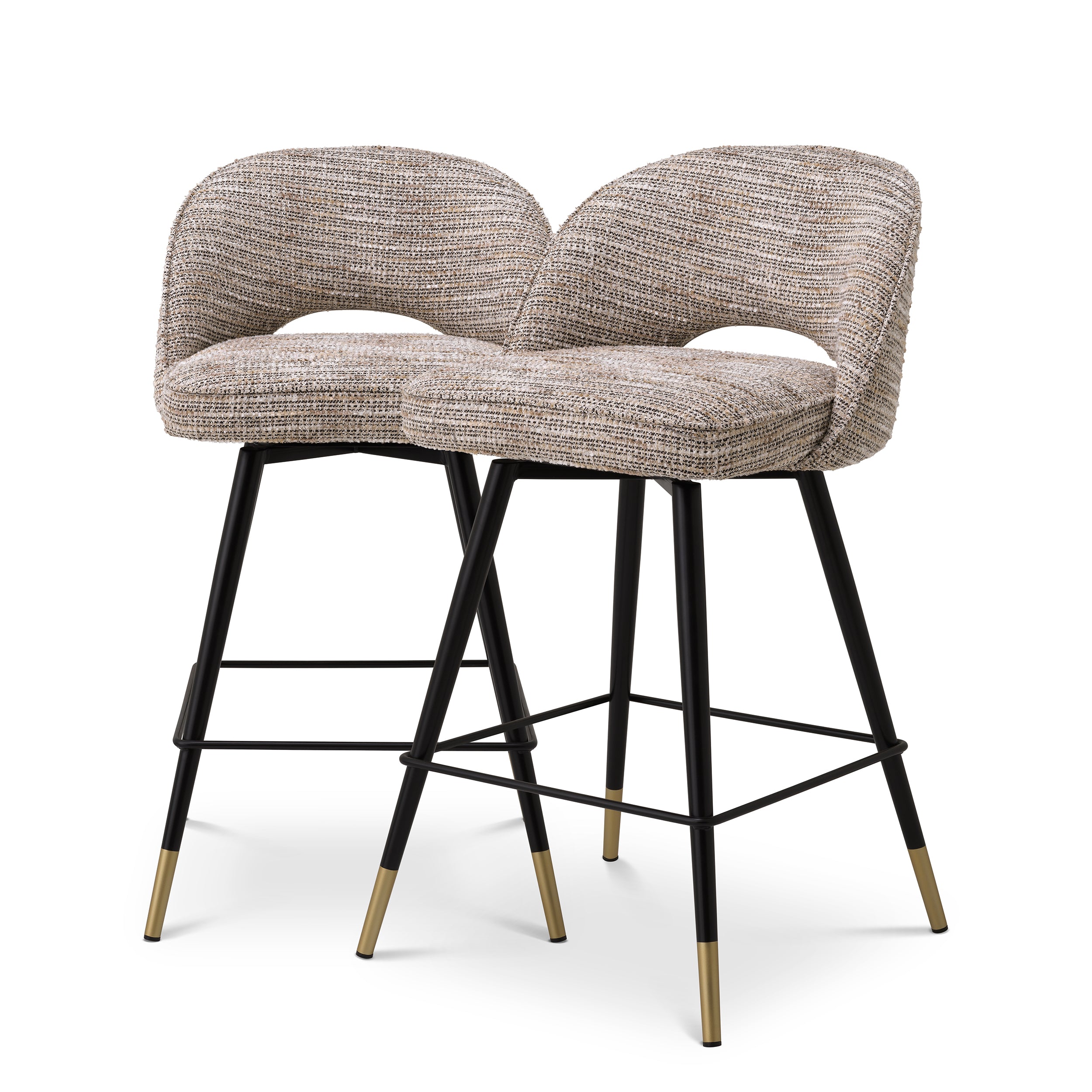 Beige Swivel Counter Stools (2) Cliff