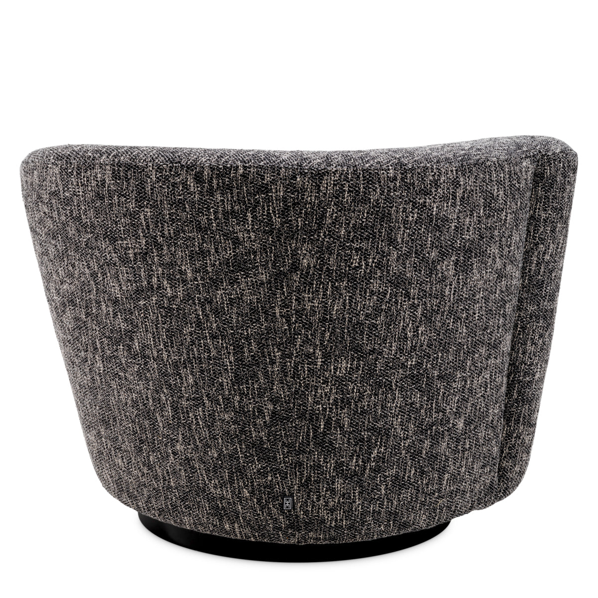 Black Asymmetrical Left Swivel Chair Colin