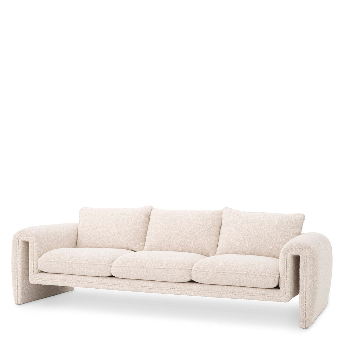Cream Bouclé Upholstered Sofa Tondo | Eichholtzmh.com