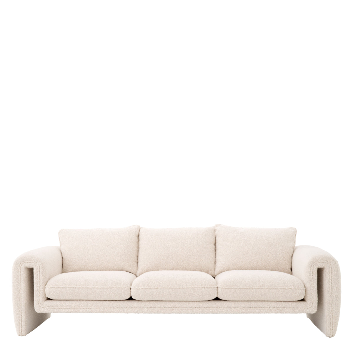 Cream Bouclé Upholstered Sofa Tondo | Eichholtzmh.com
