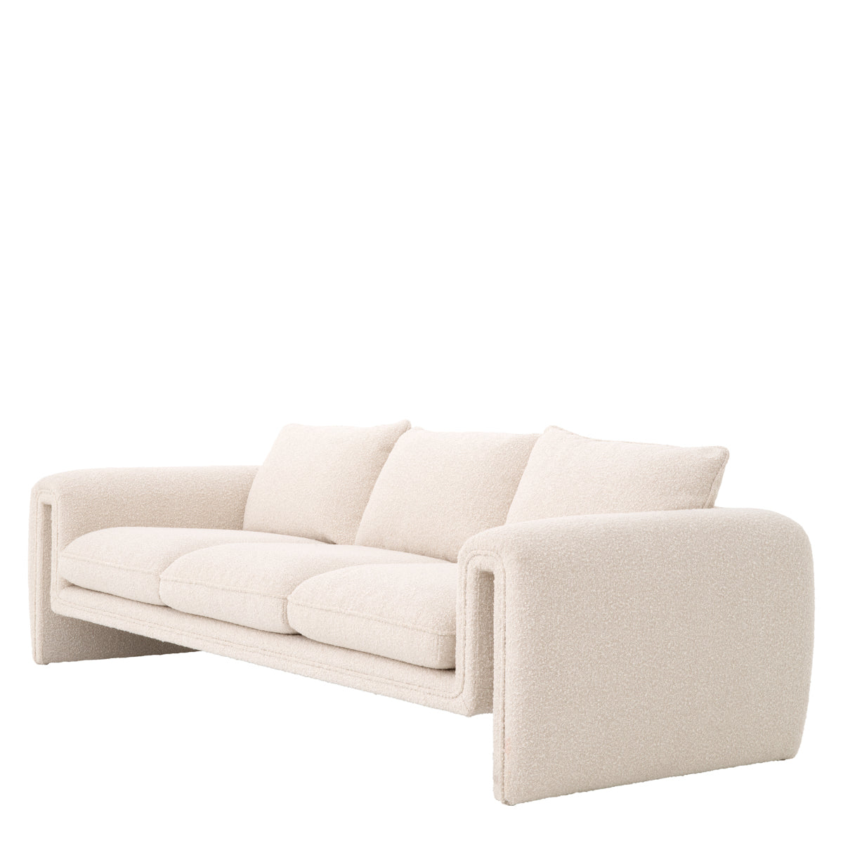 Cream Bouclé Upholstered Sofa Tondo | Eichholtzmh.com