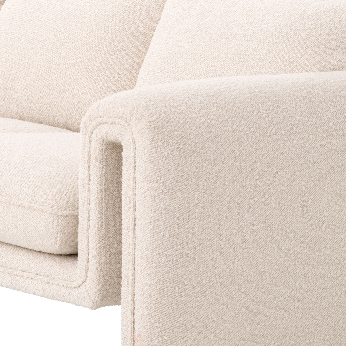 Cream Bouclé Upholstered Sofa Tondo | Eichholtzmh.com