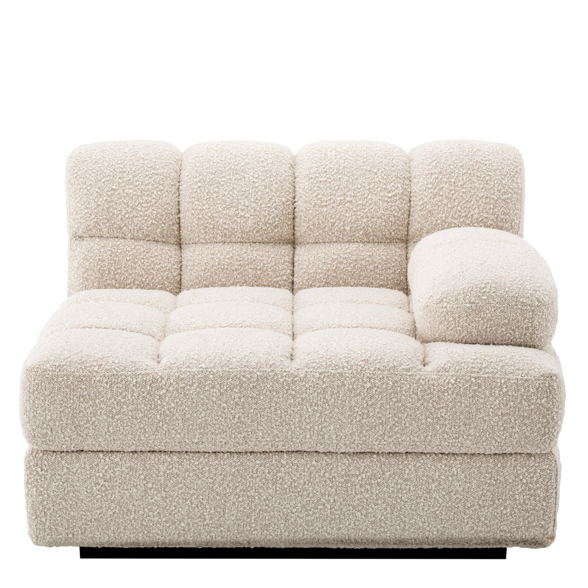 White Modular Right Section Sofa Dean