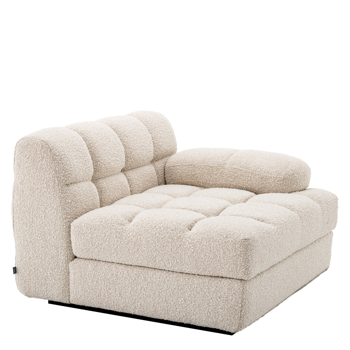 White Modular Right Section Sofa Dean