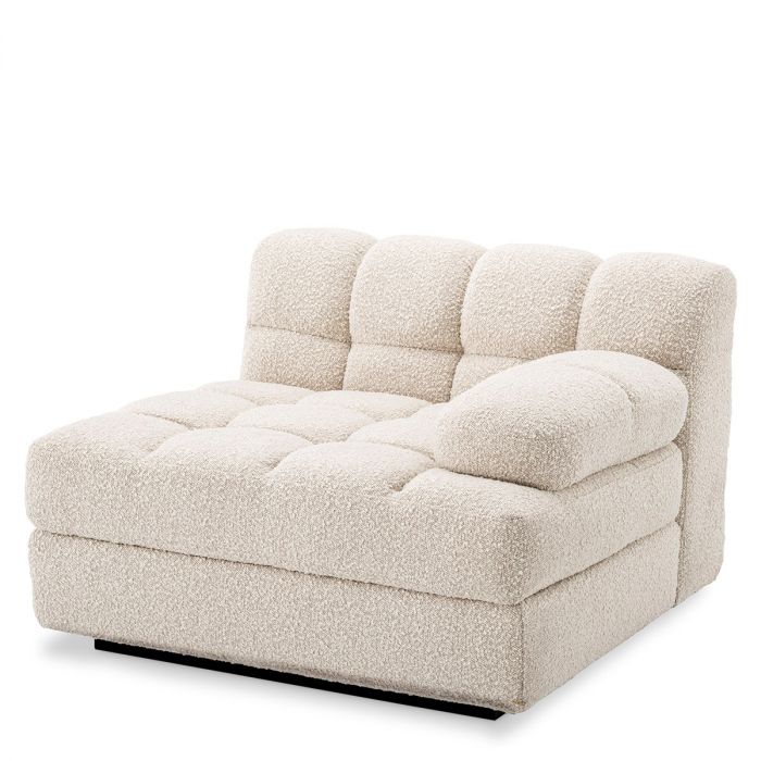 Modular Sofa Dean bouclé cream - Right
