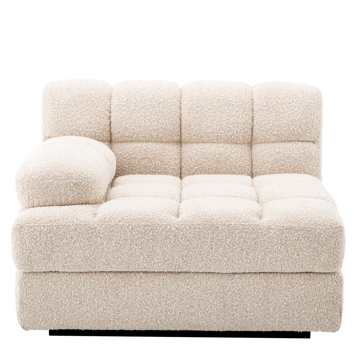 White Modular Left Section Sofa Dean