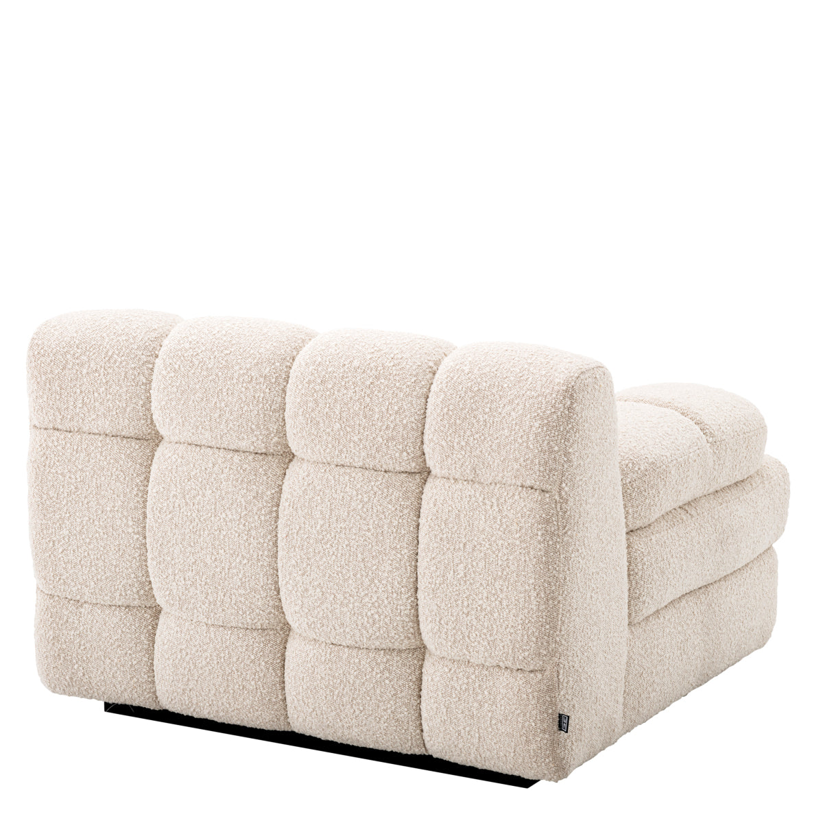 White Modular Left Section Sofa Dean