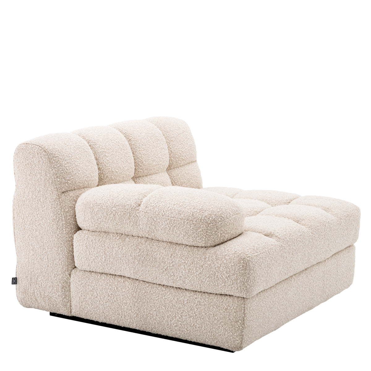 White Modular Left Section Sofa Dean