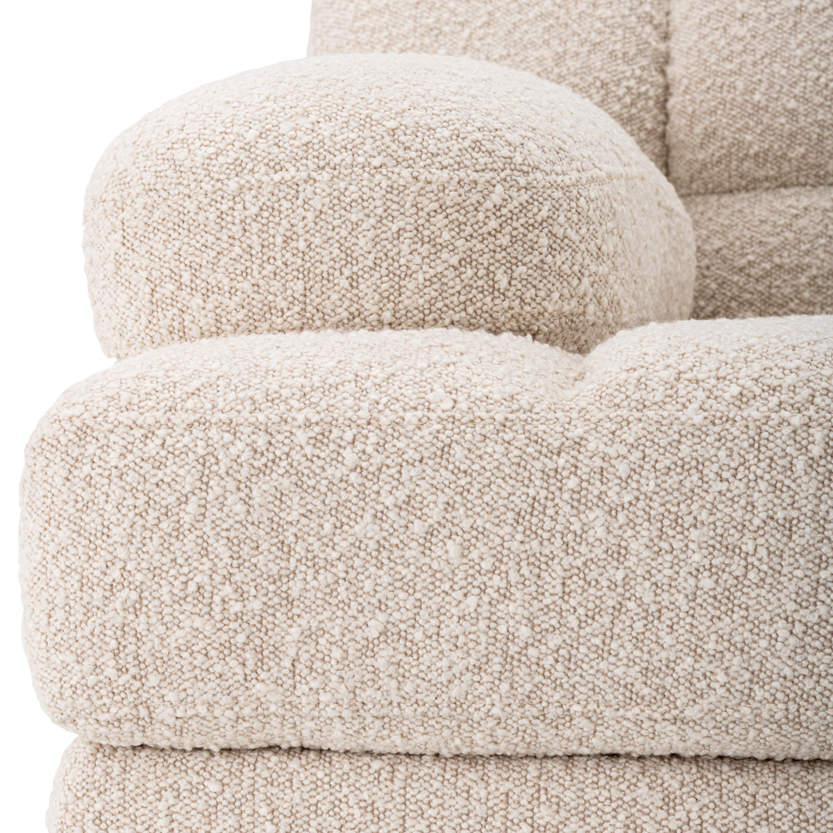 White Modular Left Section Sofa Dean