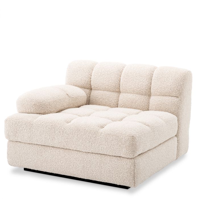 Modular Sofa Dean bouclé cream - Left
