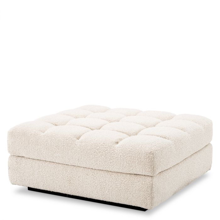 Modular Sofa Dean bouclé cream - Ottoman