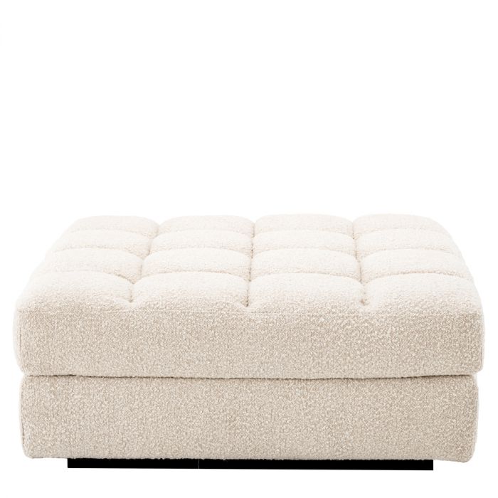 Modular Sofa Dean bouclé cream - Ottoman