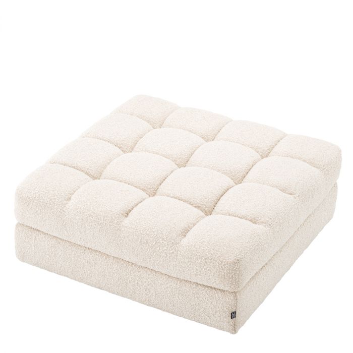 Modular Sofa Dean bouclé cream - Ottoman
