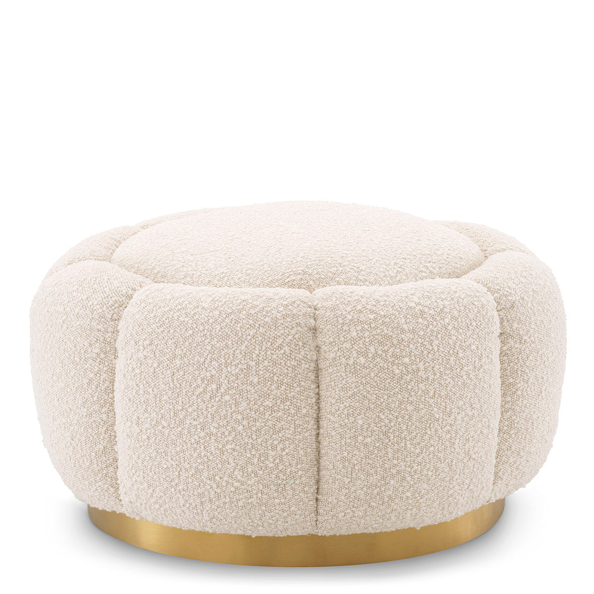 Cream Boucle Ottoman Inger | Eichholtzmh.com