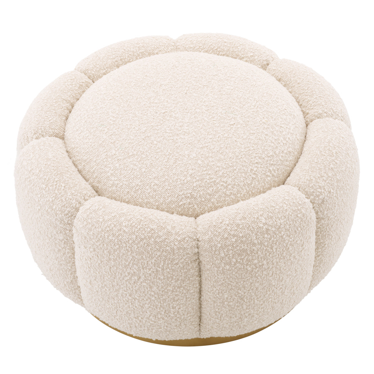 Cream Boucle Ottoman Inger | Eichholtzmh.com