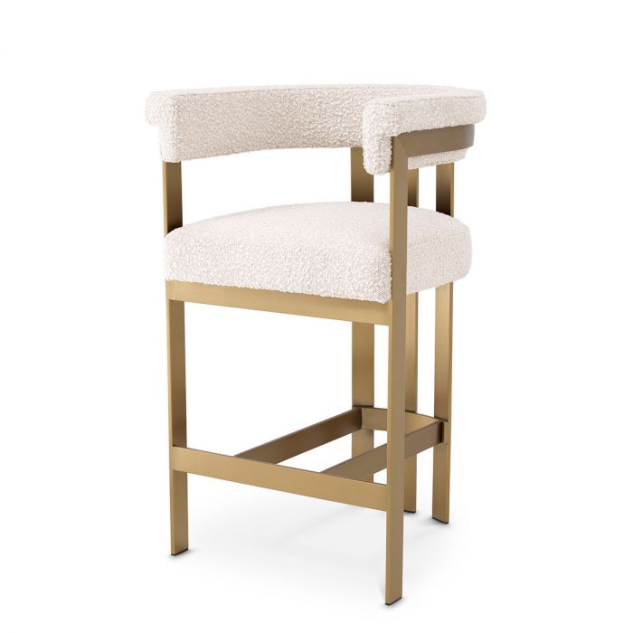 Counter Stool Clubhouse bouclé cream