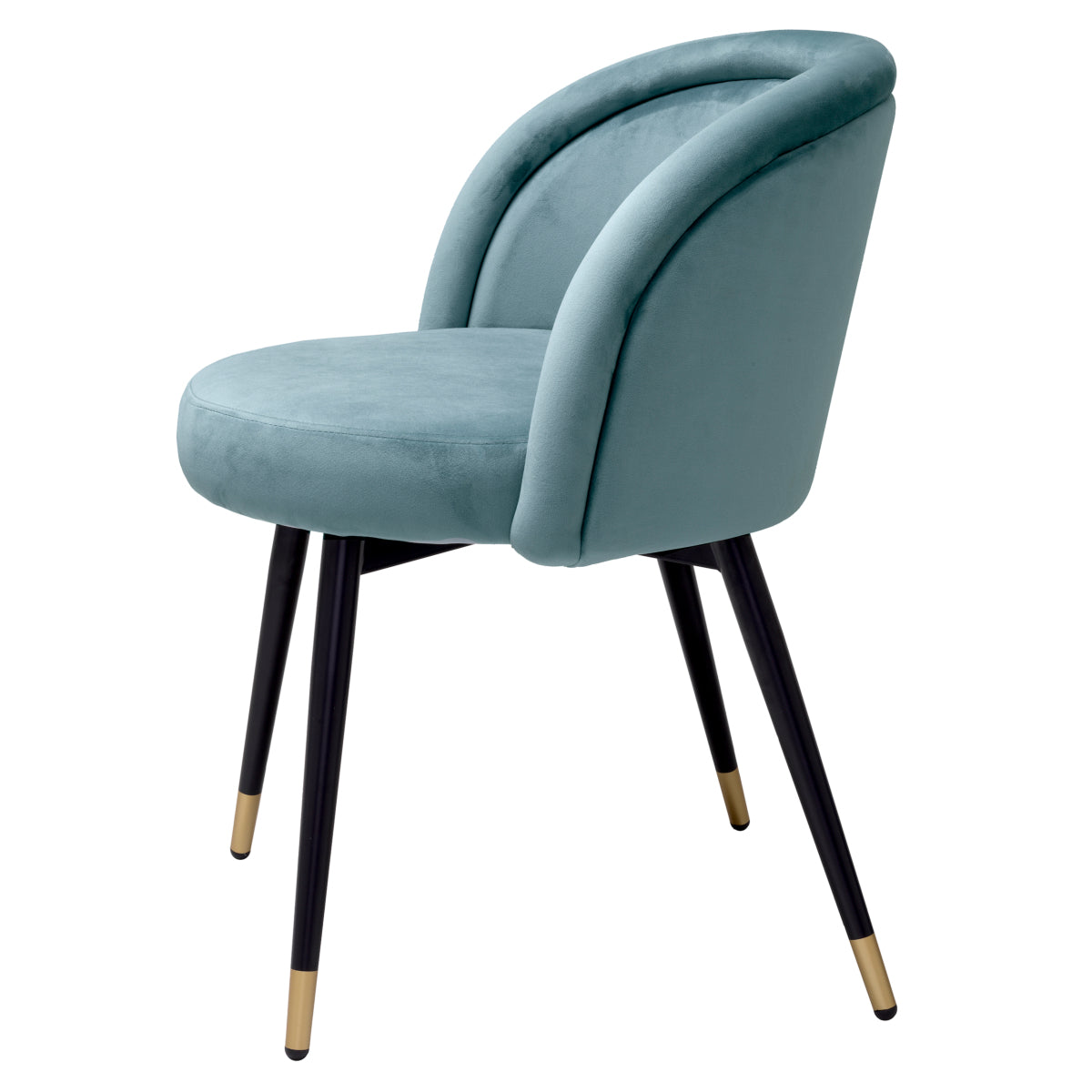 Blue Curved Back Dining Chairs (2) Chloe