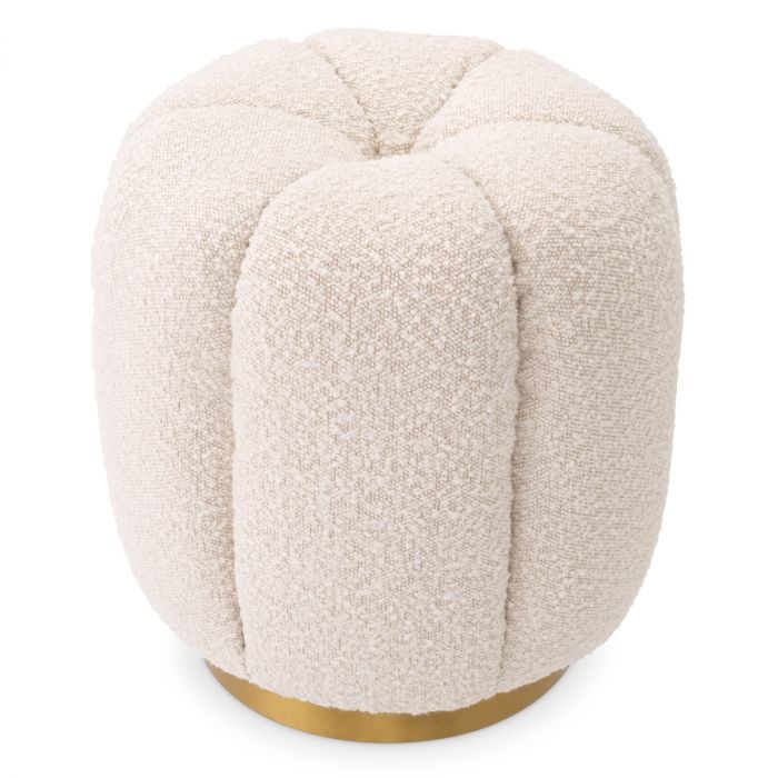 Stool Orchanic bouclé cream