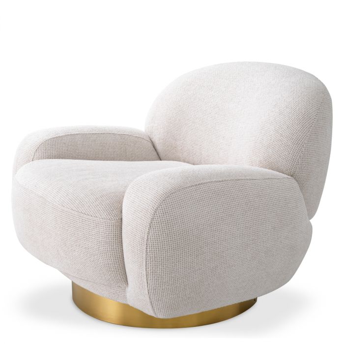 Swivel Chair Udine lyssa off-white