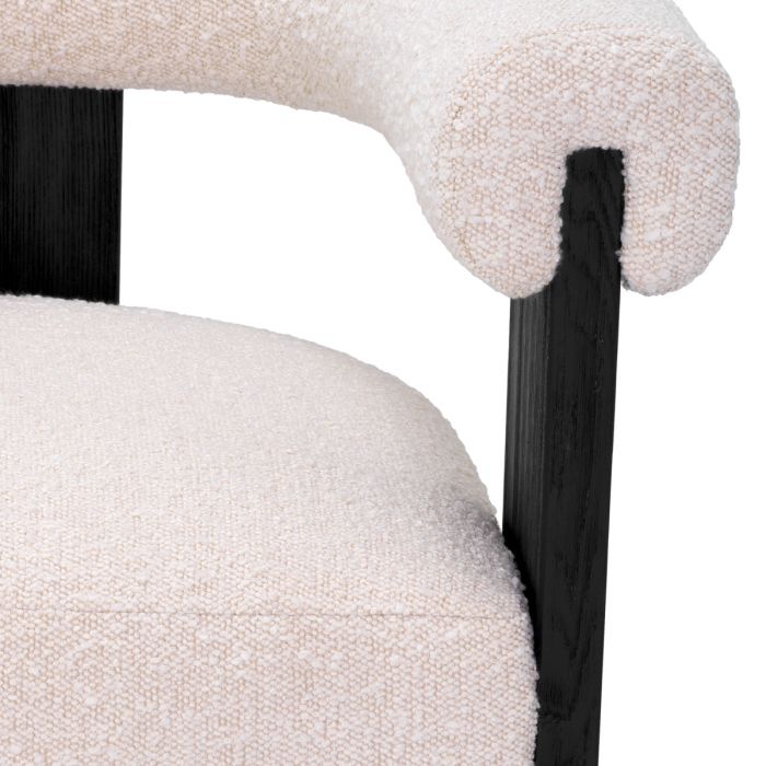 Dining Chair Percy bouclé cream