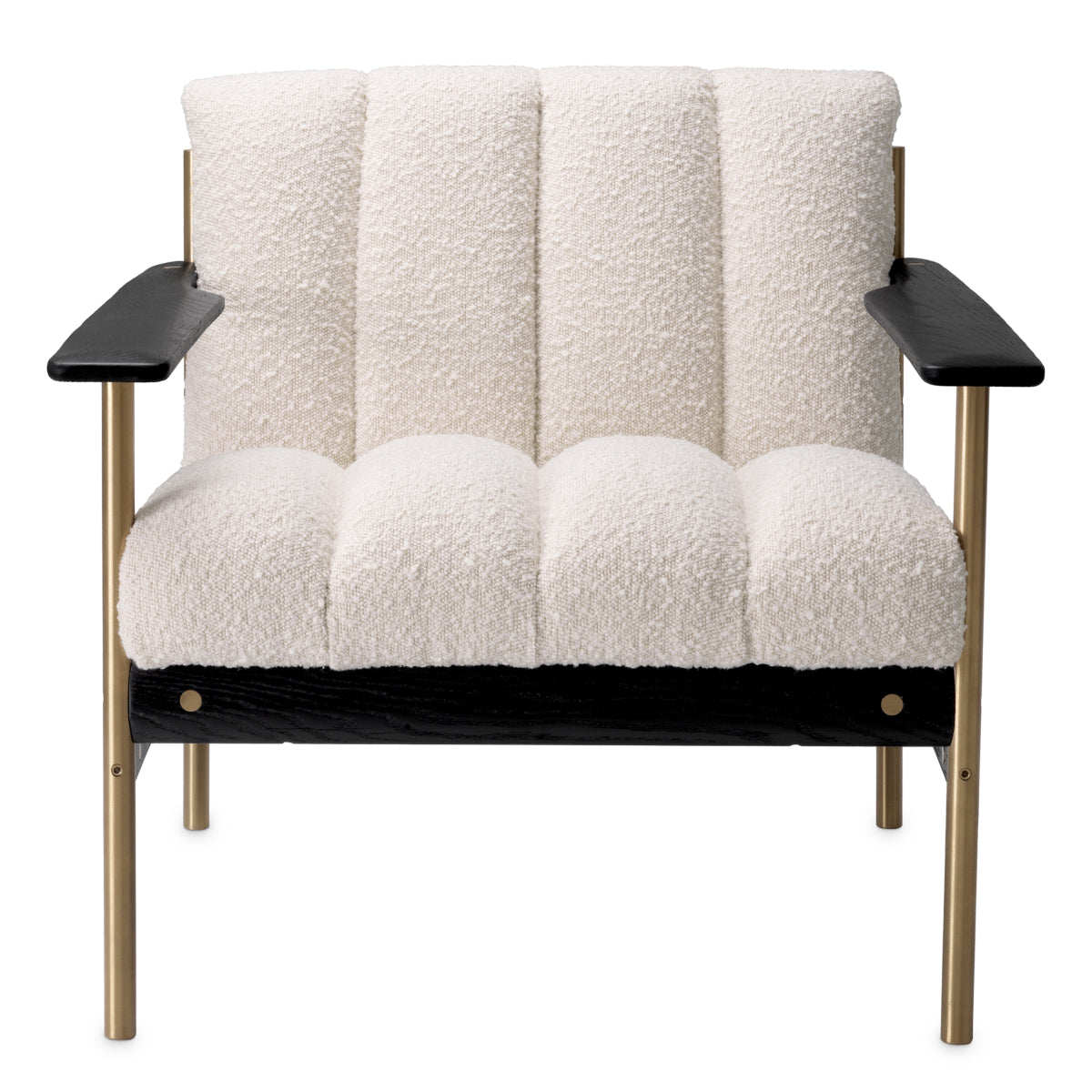 Cream Bouclé Channeled Armchair Elan | Eichholtzmh.com