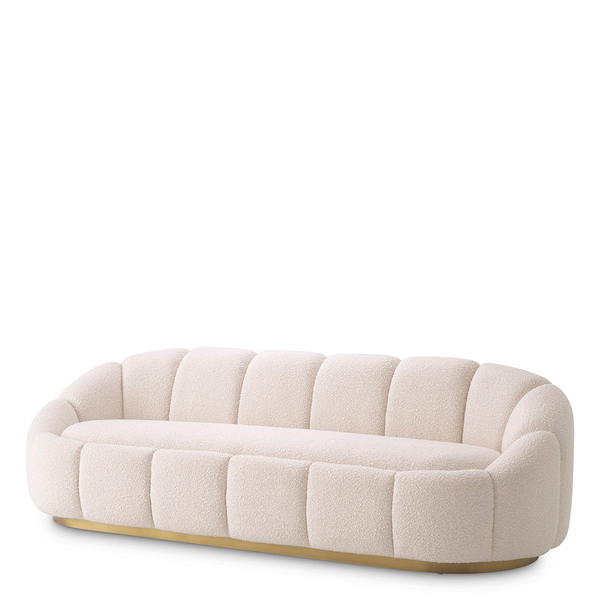 Cream Bouclé Curved Sofa Inger | Eichholtzmh.com