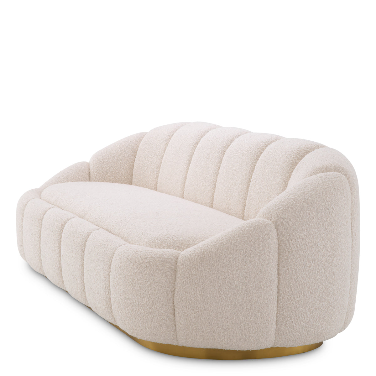 Cream Bouclé Curved Sofa Inger | Eichholtzmh.com