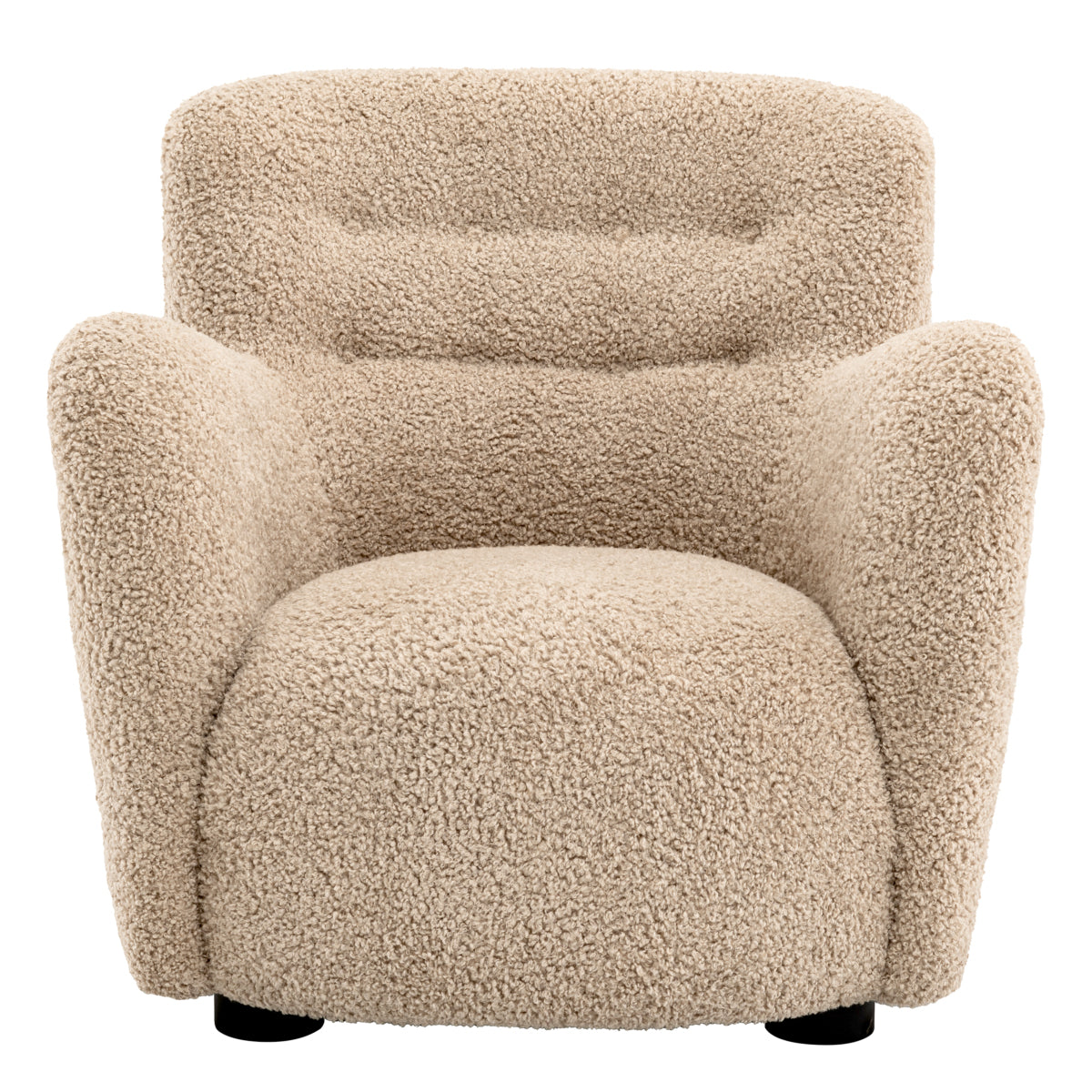 Canberra Sand Button Back Accent Chair Bixby