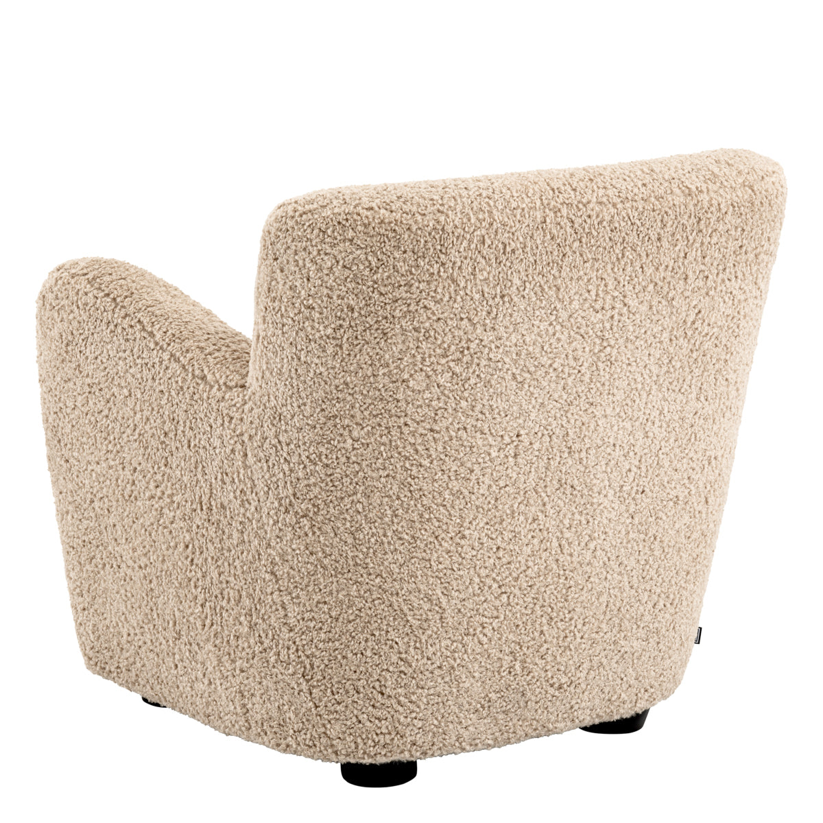 Canberra Sand Button Back Accent Chair Bixby