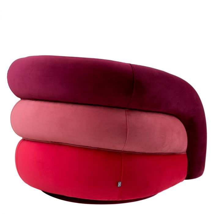 Swivel Chair Novelle savona bordeaux velvet