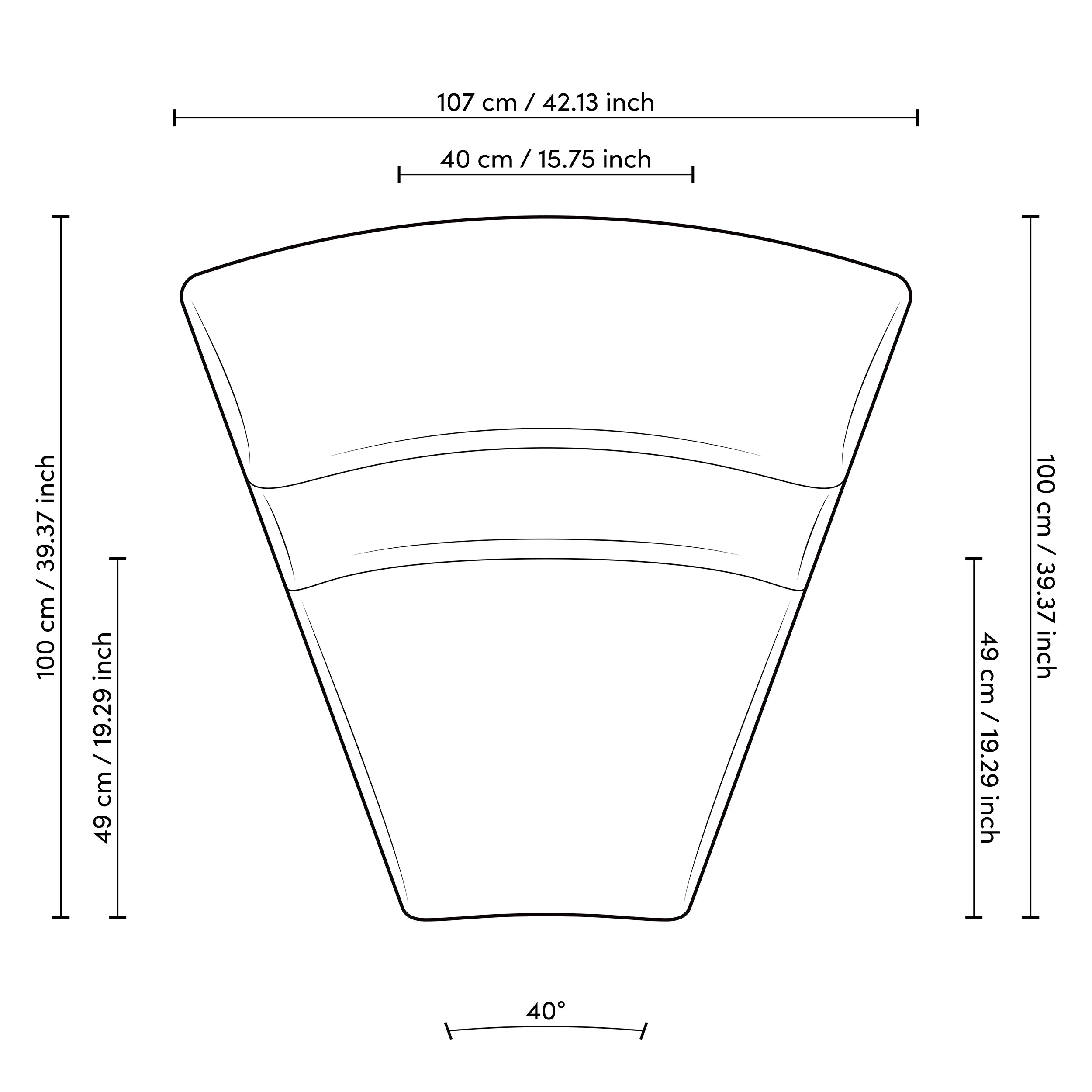 Inside Corner Modular Sofa Lindau
