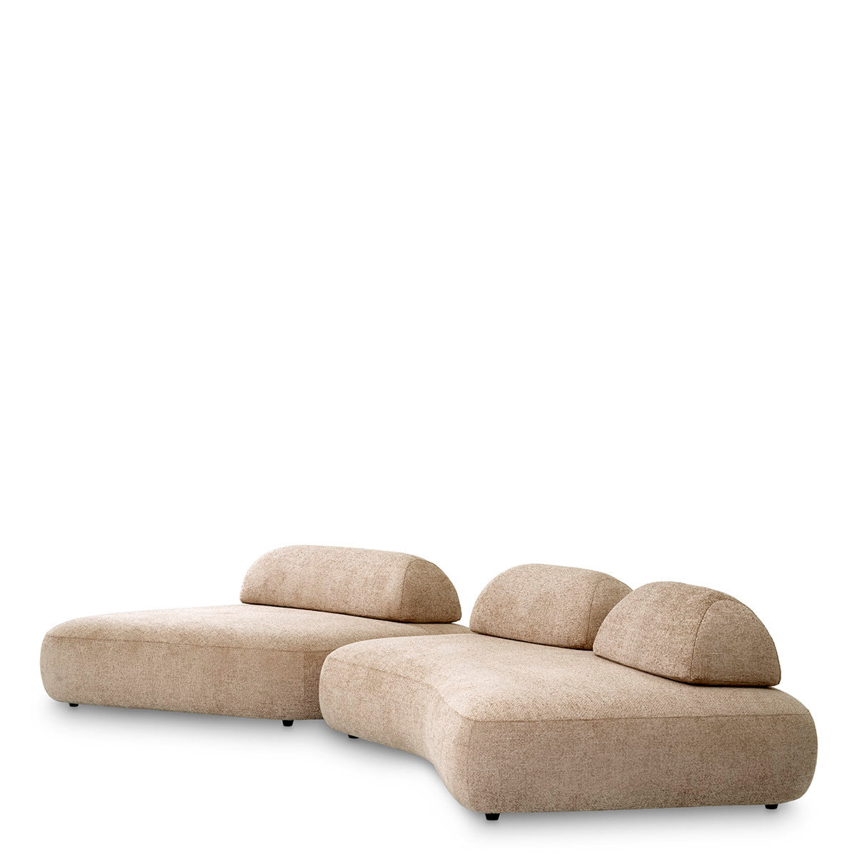 Lyssa Sand Curve Modular Sofa Residenza