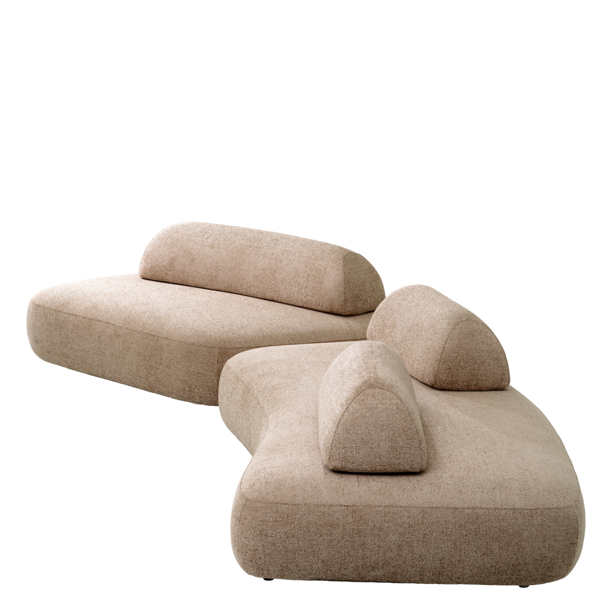 Lyssa Sand Curve Modular Sofa Residenza