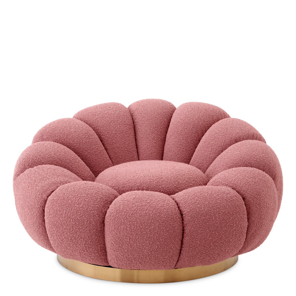 Pink Flower Design Swivel Chair Mello