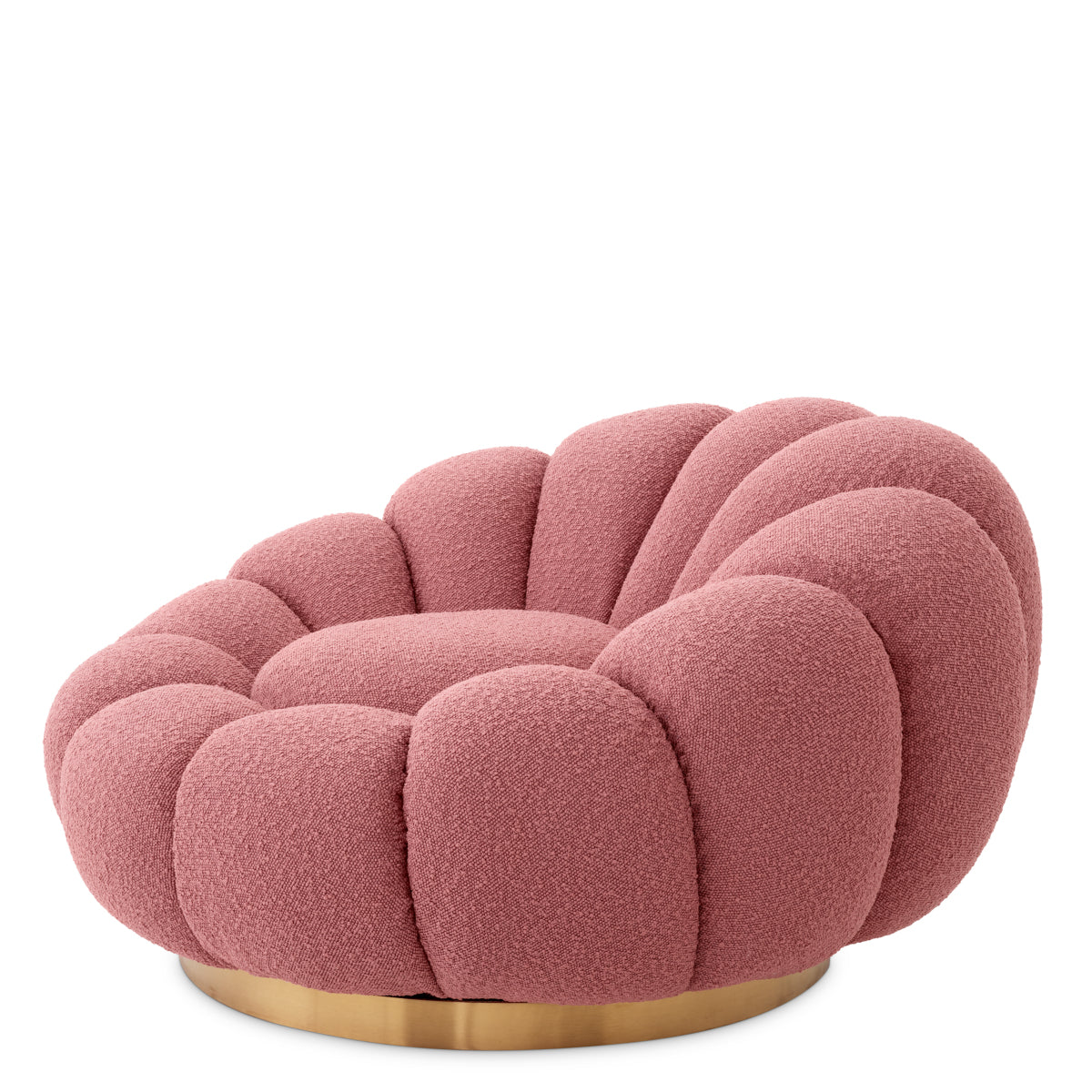 Pink Flower Design Swivel Chair Mello