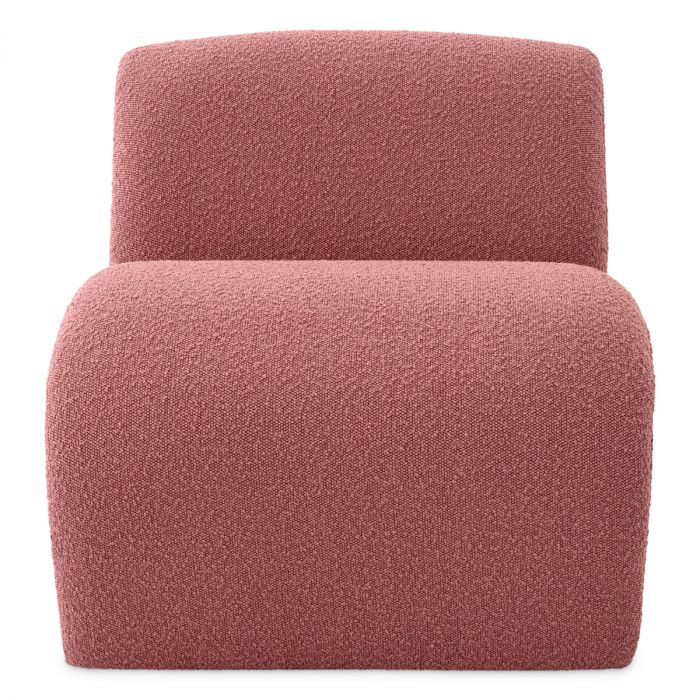 Chair Vignola bouclé rose
