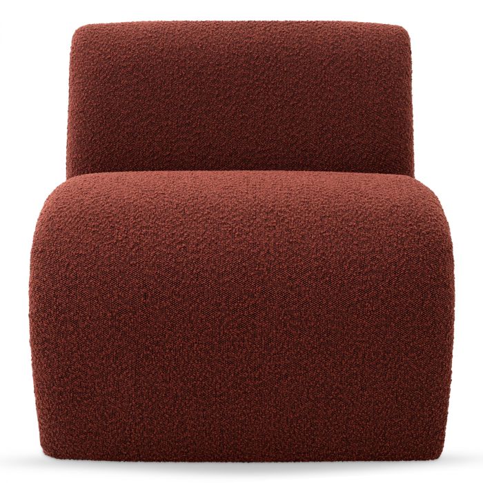 Chair Vignola bouclé rouge